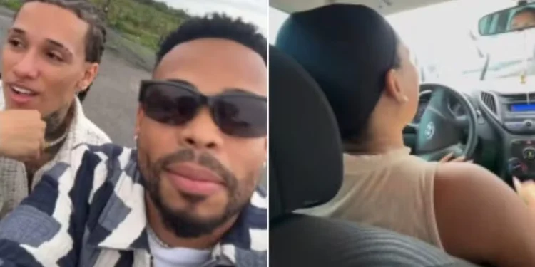 Cristian Bell e Theuzinho pegam carona com fã após carro ser apreendido por dívida de IPVA na Bahia