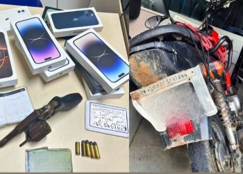 Sargento da PM é baleado durante assalto a loja de celulares em Feira de Santana