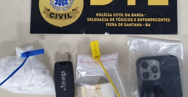 Polícia Civil prende suspeito de chefiar esquema de tráfico por delivery em Feira de Santana