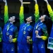 Brasil conquista medalha de prata inédita no Mundial de Ginástica Rítmica no Rio de Janeiro