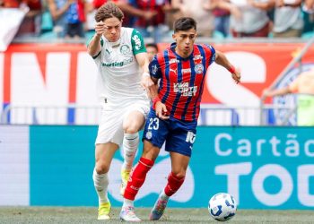 Bahia vence o Palmeiras na Fonte Nova e encerra jejum de vitórias no Brasileirão