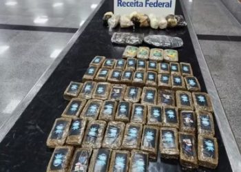Passageira é presa no aeroporto de Salvador com 8,7 kg de haxixe escondidos em mala