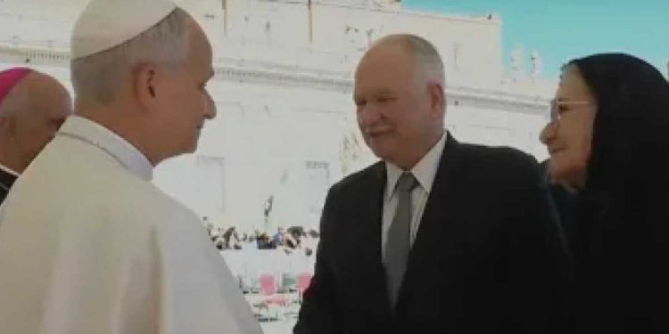 Fachin se reúne com o papa Leão XIV no Vaticano durante Jubileu dos Operadores da Justiça