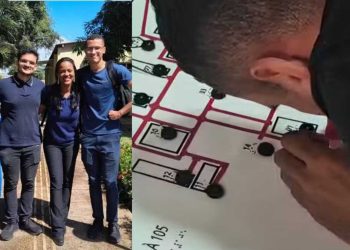 Estudantes da UFRB criam mapa tátil sonoro para ampliar acessibilidade no campus de Feira de Santana