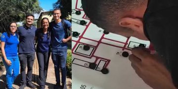 Estudantes da UFRB criam mapa tátil sonoro para ampliar acessibilidade no campus de Feira de Santana