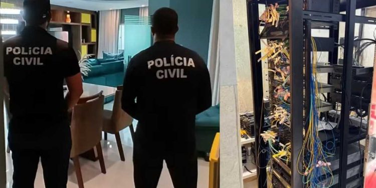 Empresário é preso em Feira de Santana por suspeita de receptação de equipamentos de internet roubados