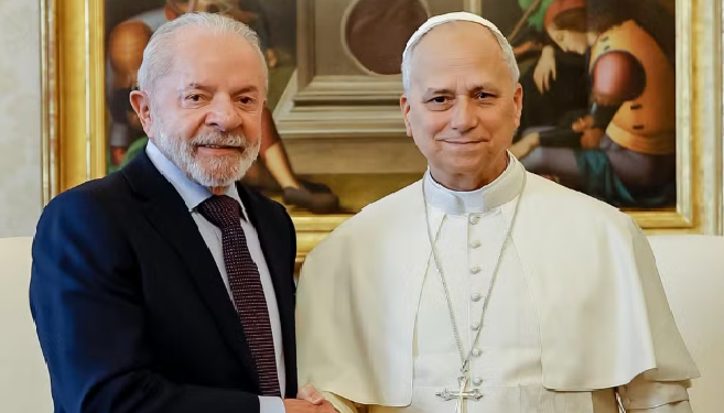Lula se reúne com o papa Leão XIV no Vaticano e participa do Fórum Mundial da Alimentação