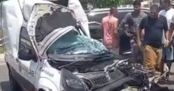 Acidente entre carreta e carro deixa uma pessoa morta na BR-116, em Santa Bárbara