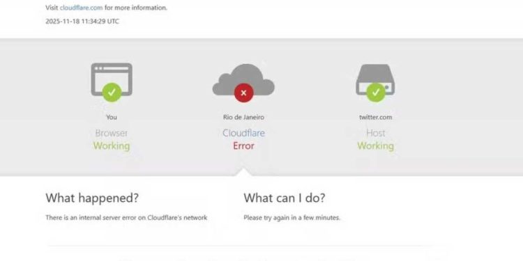 Instabilidade global afeta sites, redes sociais e ChatGPT; Cloudflare investiga falha