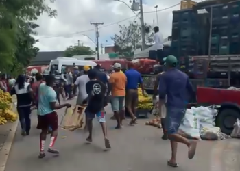 Força-tarefa no Centro de Abastecimento termina em tumulto e servidores feridos em Feira de Santana