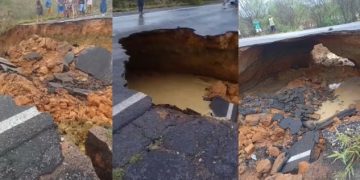 BR-116 é totalmente liberada após obras emergenciais do Dnit em trecho que desabou por causa das chuvas na Bahia