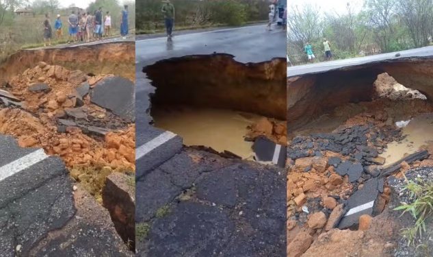 BR-116 é totalmente liberada após obras emergenciais do Dnit em trecho que desabou por causa das chuvas na Bahia