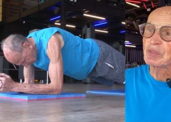 Aos 79 anos, idoso de Feira de Santana faz prancha por 1 hora e 1 minuto e mira 2 horas