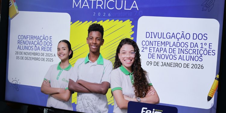 Feira de Santana lança calendário de matrícula 2026 com sistema 100% online
