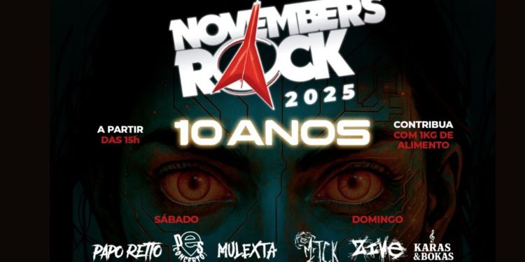 Novembers Rock celebra 10 anos em Feira de Santana com festival beneficente nos dias 15 e 16