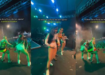 Prefeita de cidade baiana ‘Cai na Quebradeira’ e viraliza  com a banda La Fúria