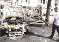 Incêndio em poste no Centro de Feira destrói carros e fecha comércio
