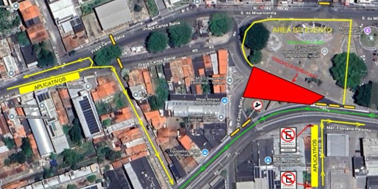 SMT implementa esquema especial de trânsito para o Natal Encantado 2025 no Centro de Feira