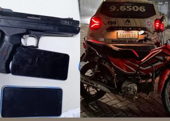 65ª CIPM recupera moto roubada e apreende adolescentes com simulacro em Feira de Santana