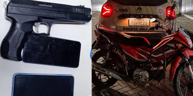65ª CIPM recupera moto roubada e apreende adolescentes com simulacro em Feira de Santana