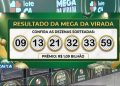 Saiu o resultado! Mega da Virada sorteia prêmio recorde de R$ 1,09 bilhão