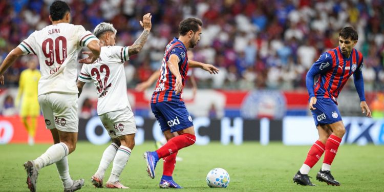 Bahia reage na Fonte Nova e arranca empate contra o Fluminense pelo Brasileirão
